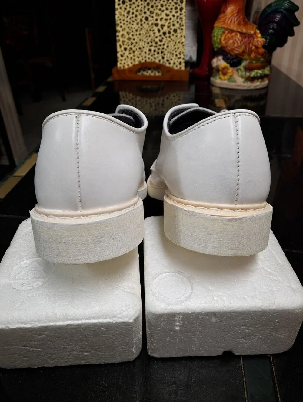 Altama White Leather Lace-Up  Oxford Dress Shoes Military USA Made Men Size 8